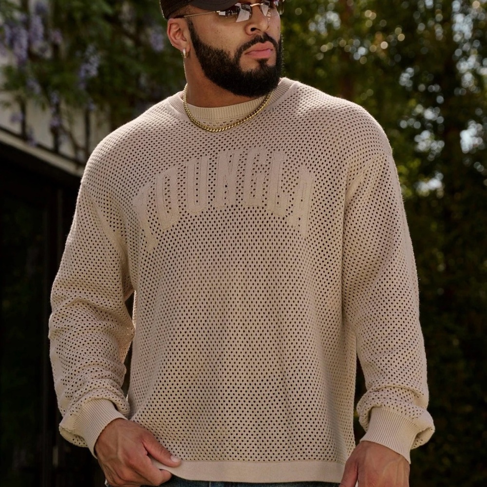 YoungLA Men's 8016 99 Knit Longsleeve